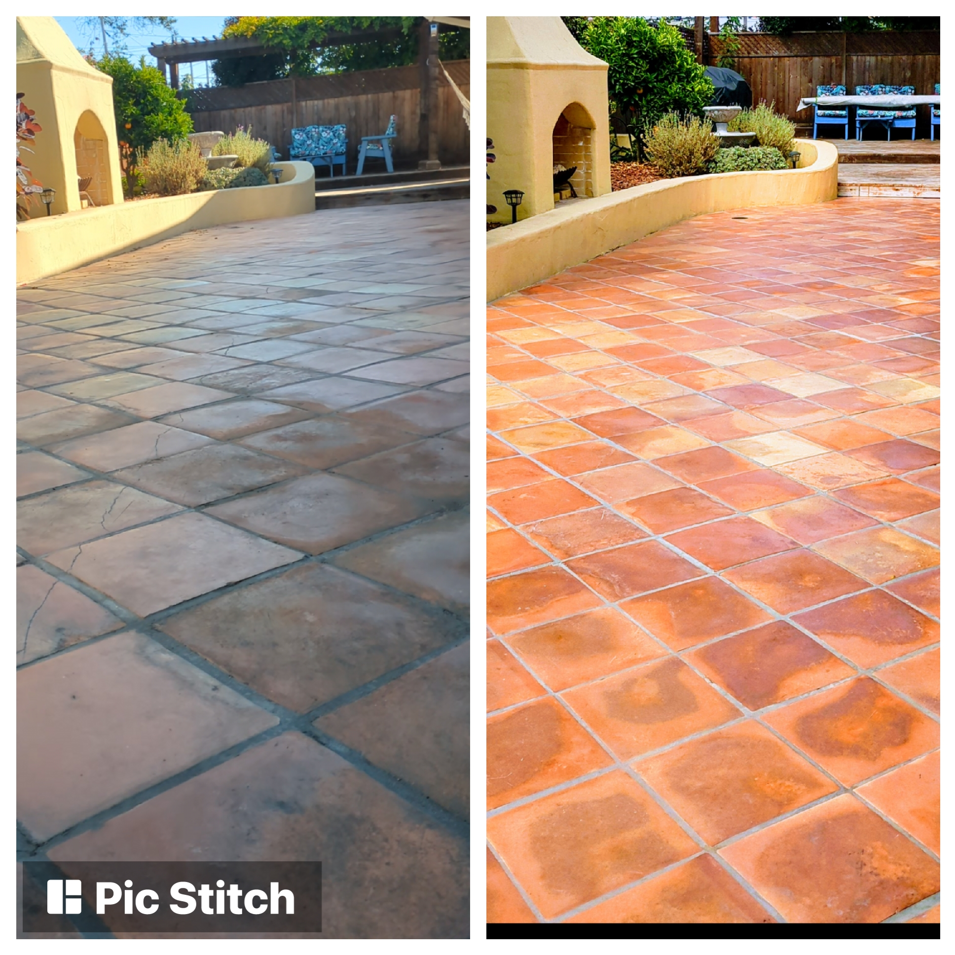 Saltillo tile cleaning and sealing in Monterey California 