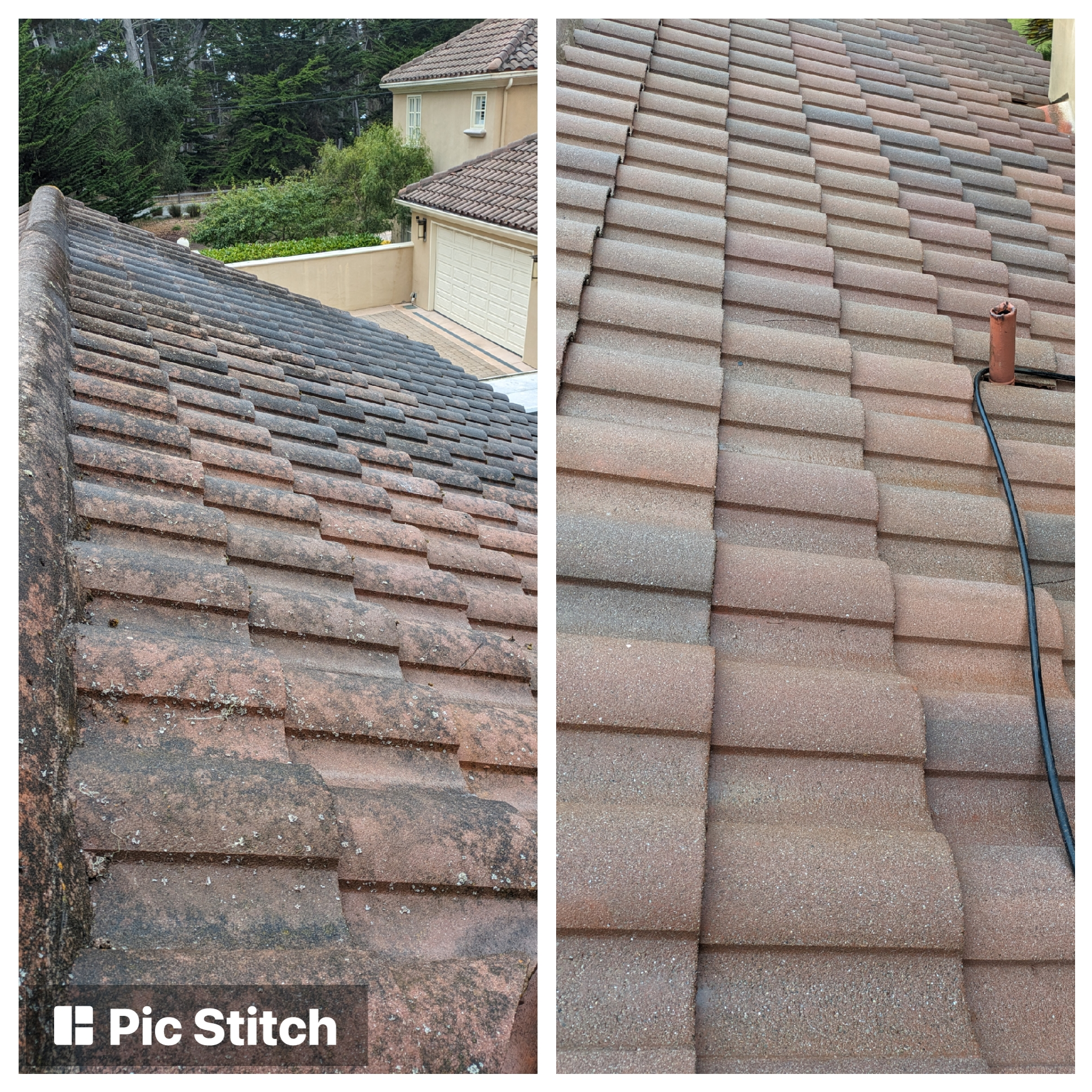Tile roof cleaning in Pebble Beach, California